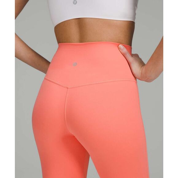 Lululemon Align High‑Rise Pant 28” Nulu Size 2 Raspberry Cream - Picture 4 of 7